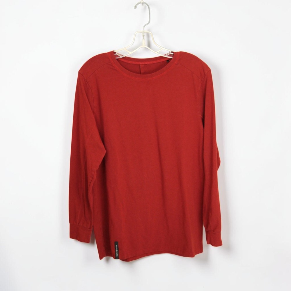 Alphalete Men's Red Long Sleeve Performance Tee Athletic Gym Shirt Size M‎